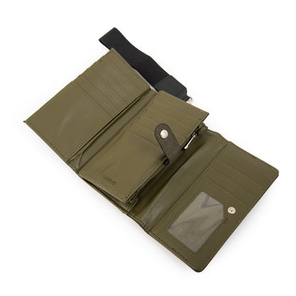 Billetera mediana school verde oliva