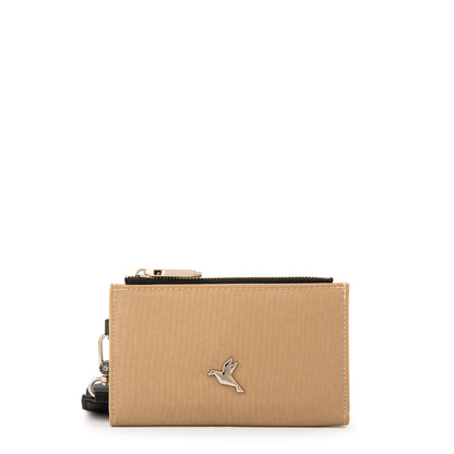 Billetera pequeña school beige