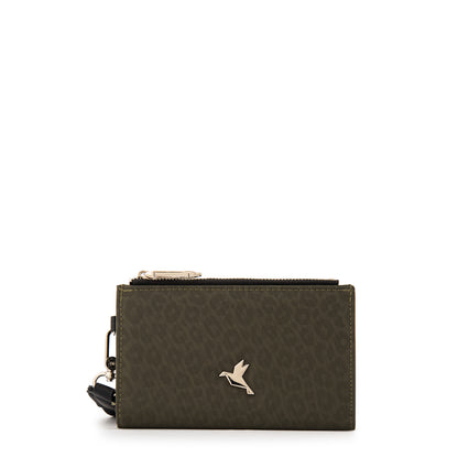 Billetera pequeña school verde oliva