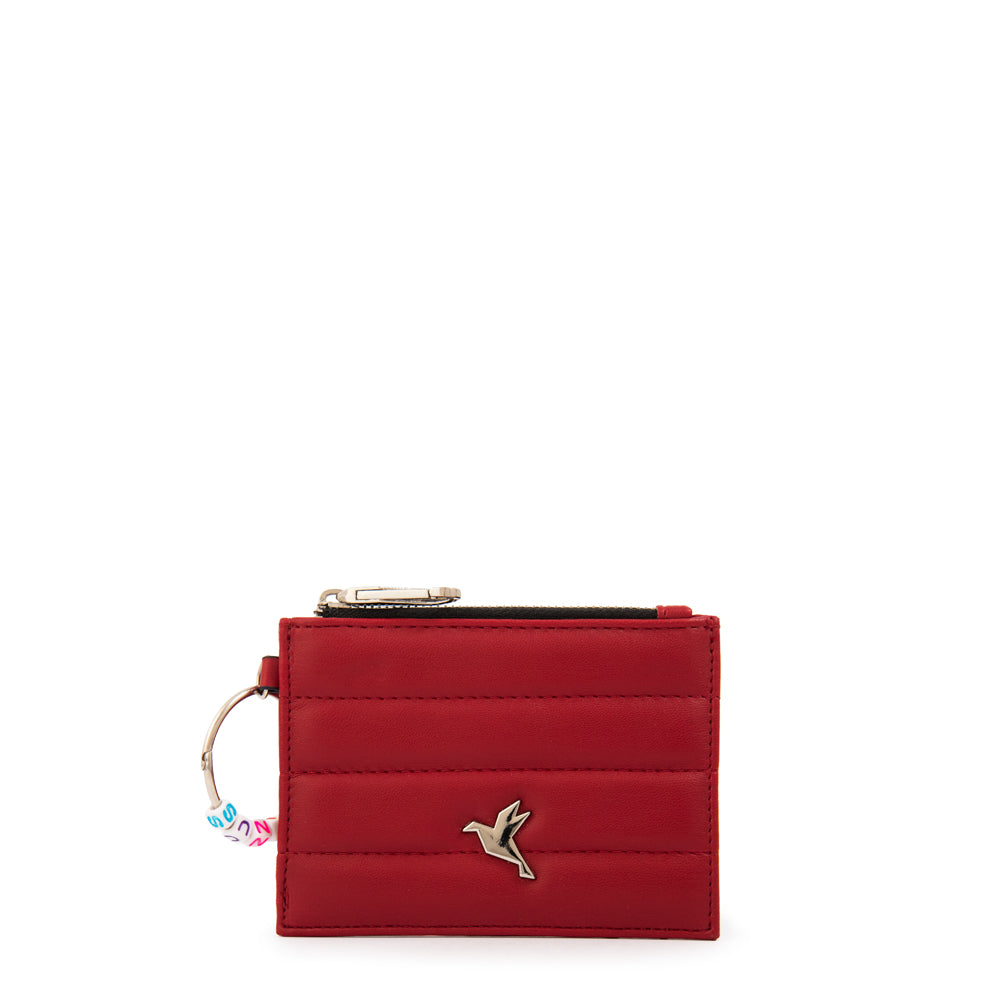 Tarjetero monedero galadri pequeña rojo