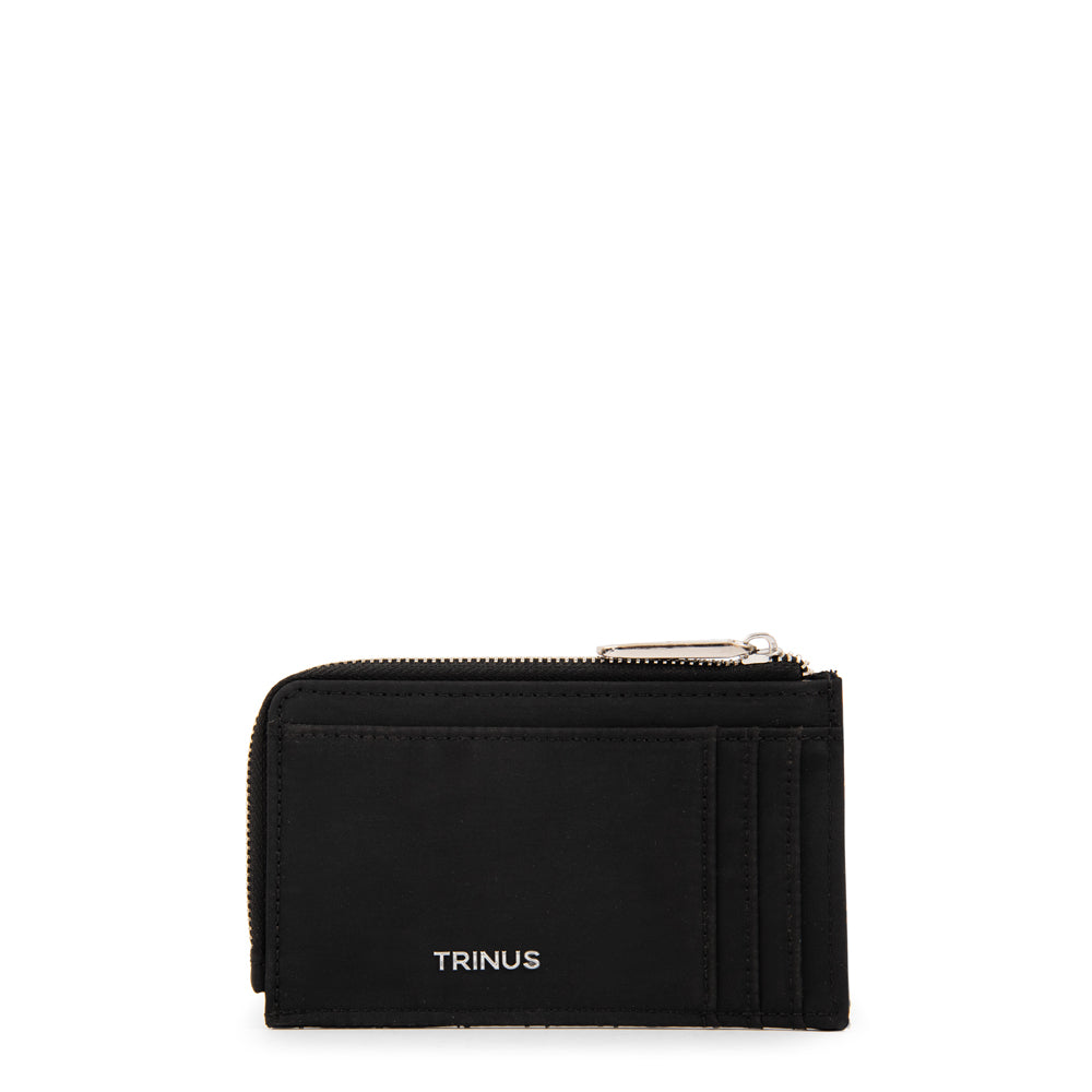 Billetera con cierre carlota mediana negro