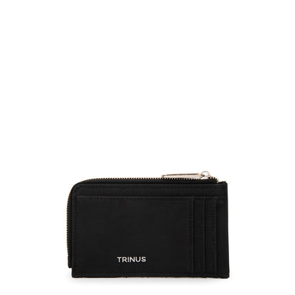 Billetera con cierre carlota mediana negro