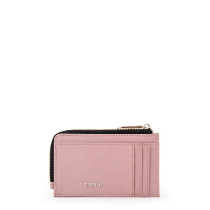 Billetera con cierre carlota mediana rosa viejo