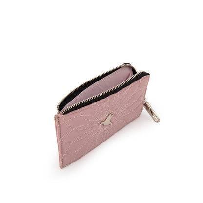 Billetera con cierre carlota mediana rosa viejo