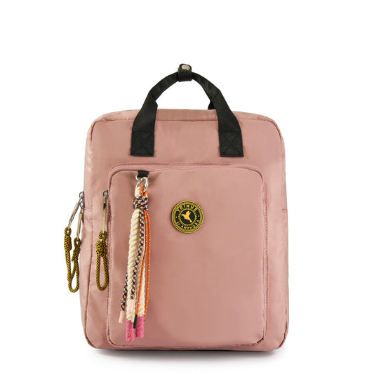 Mochila porta notebook grande nara rosa viejo