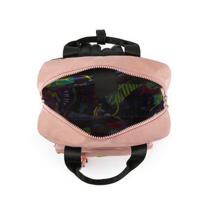 Mochila porta notebook grande nara rosa viejo