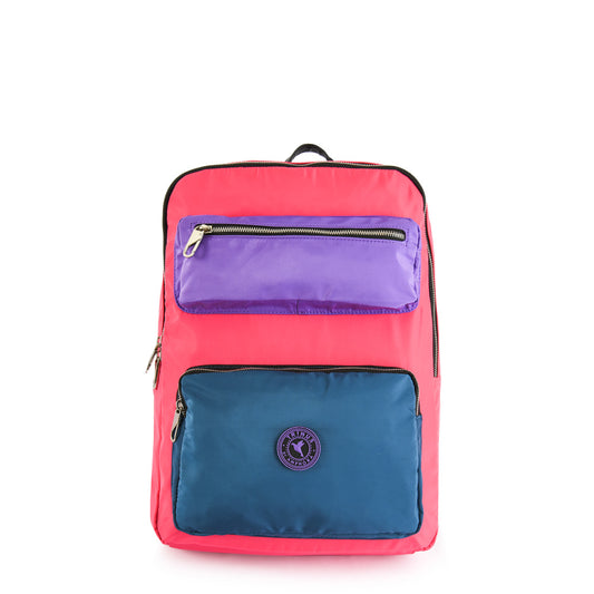 Mochila silvie porta notebook grande fucsia