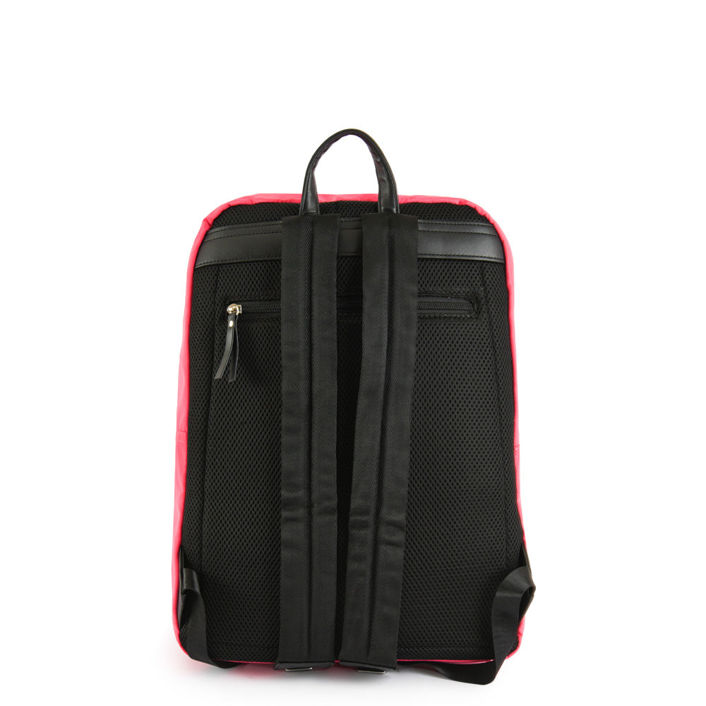 Mochila silvie porta notebook grande fucsia