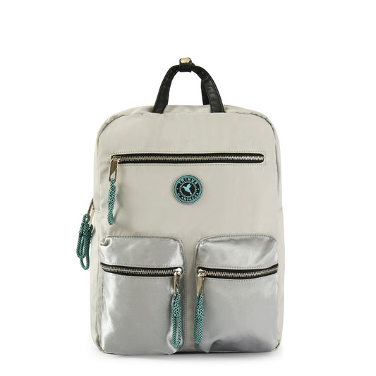 Mochila porta notebook grande rou gris claro