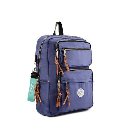 Mochila porta notebook grande paz azul