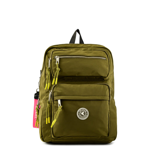 Mochila porta notebook grande paz verde oscuro