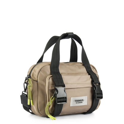 Cartera bandolera mediana giyani beige