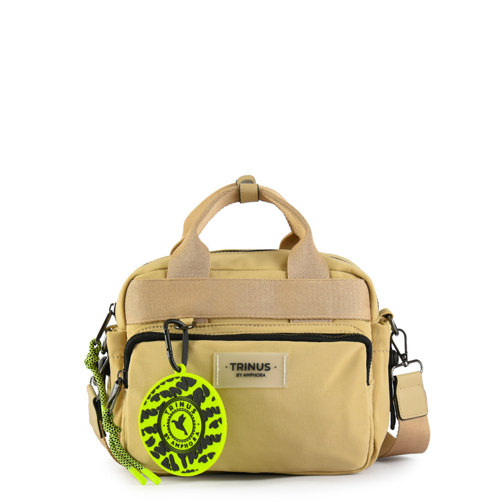 Cartera bandolera mediana larache beige