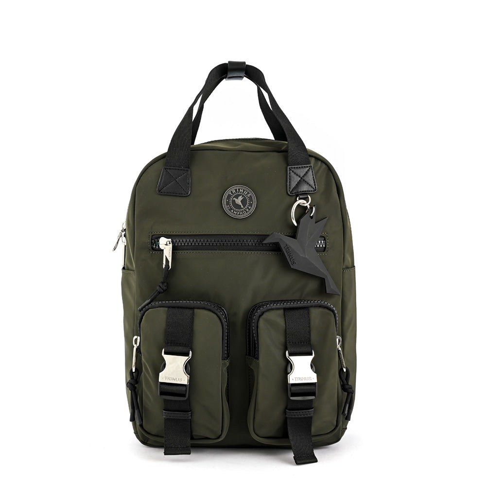 Mochila Porta Notebook Grande Patsy Verde Oliva