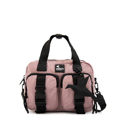 Cartera bandolera patsy mediana rosa viejo
