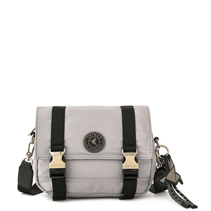 Cartera bandolera mediana ariel gris