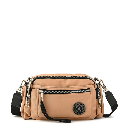 Cartera bandolera mediana halia beige