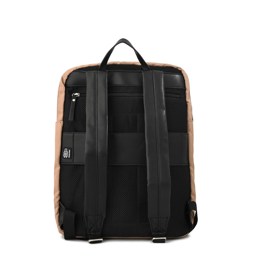 Mochila Porta Notebook Grande Halia Beige