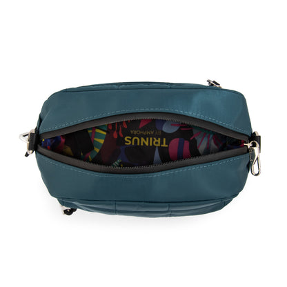 Cartera Bandolera pequeña lizel petroleo oscuro
