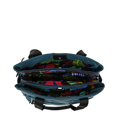 Cartera Dos Asas grande lizel petroleo oscuro
