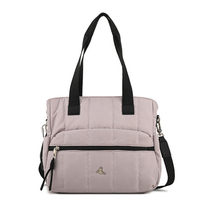 Cartera Dos Asas grande lizel blanco crudo