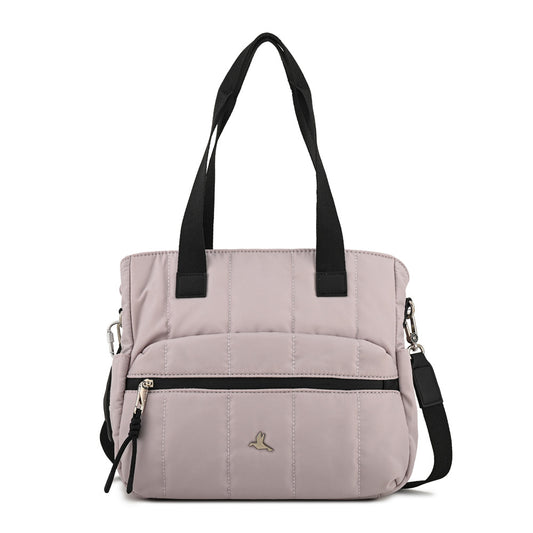 Cartera Dos Asas grande lizel blanco crudo