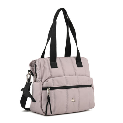 Cartera Dos Asas grande lizel blanco crudo