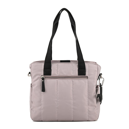 Cartera Dos Asas grande lizel blanco crudo