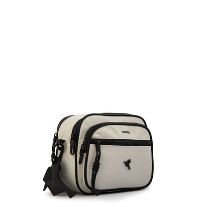 Cartera Bandolera mediana carina gris claro