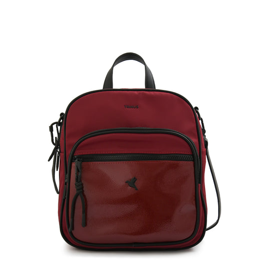 Mochila mediana carina burdeo