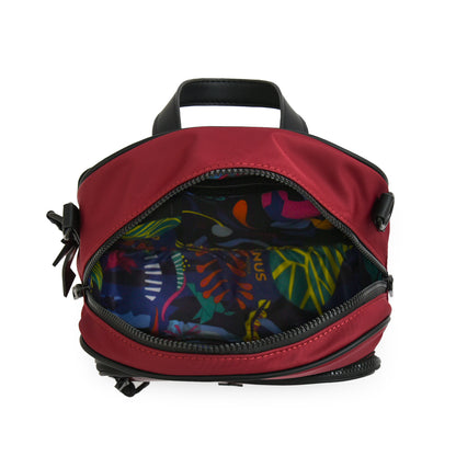 Mochila mediana carina burdeo