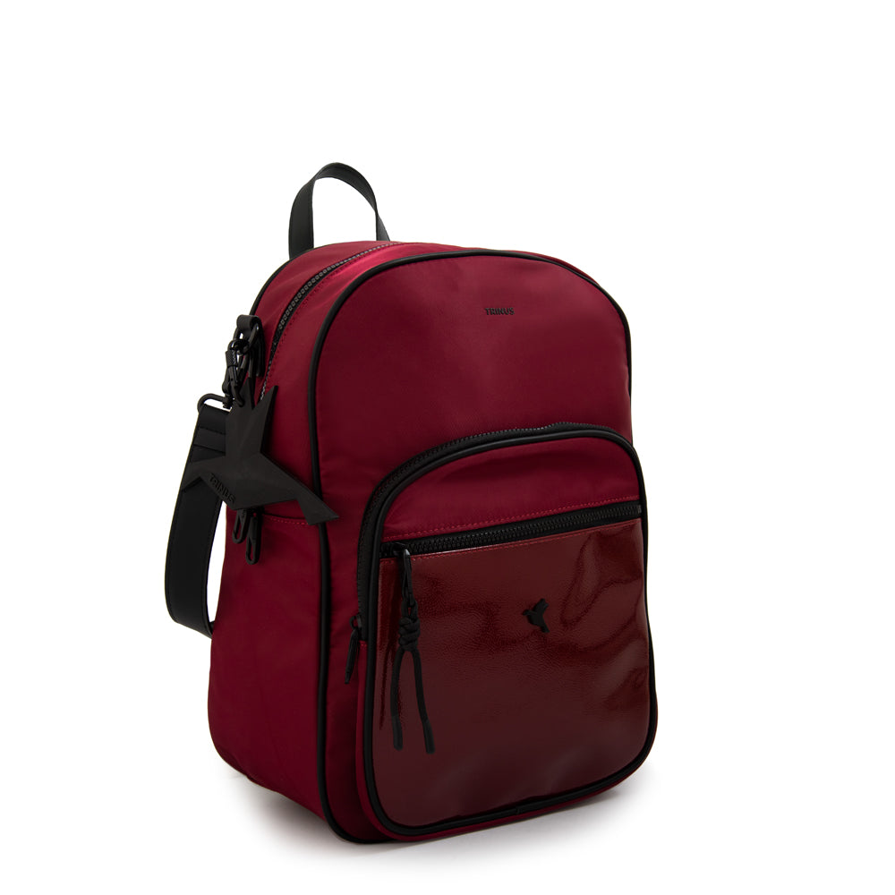 Mochila porta notebook grande carina burdeo