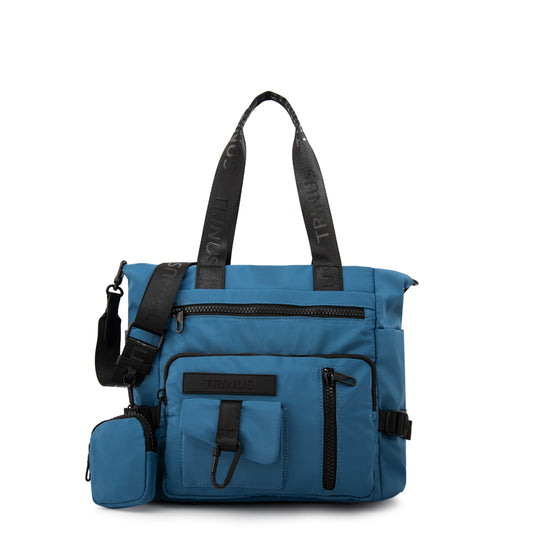 Cartera Dos Asas regina grande azul