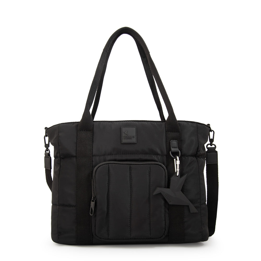 Cartera tote porta notebook florence mediana negro