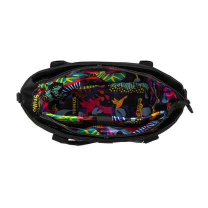 Cartera tote porta notebook florence mediana negro