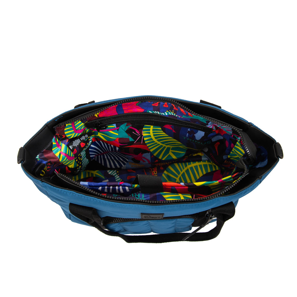 Cartera tote porta notebook florence mediana denim