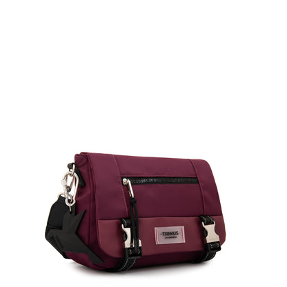 Cartera Bandolera mediana dania burdeo
