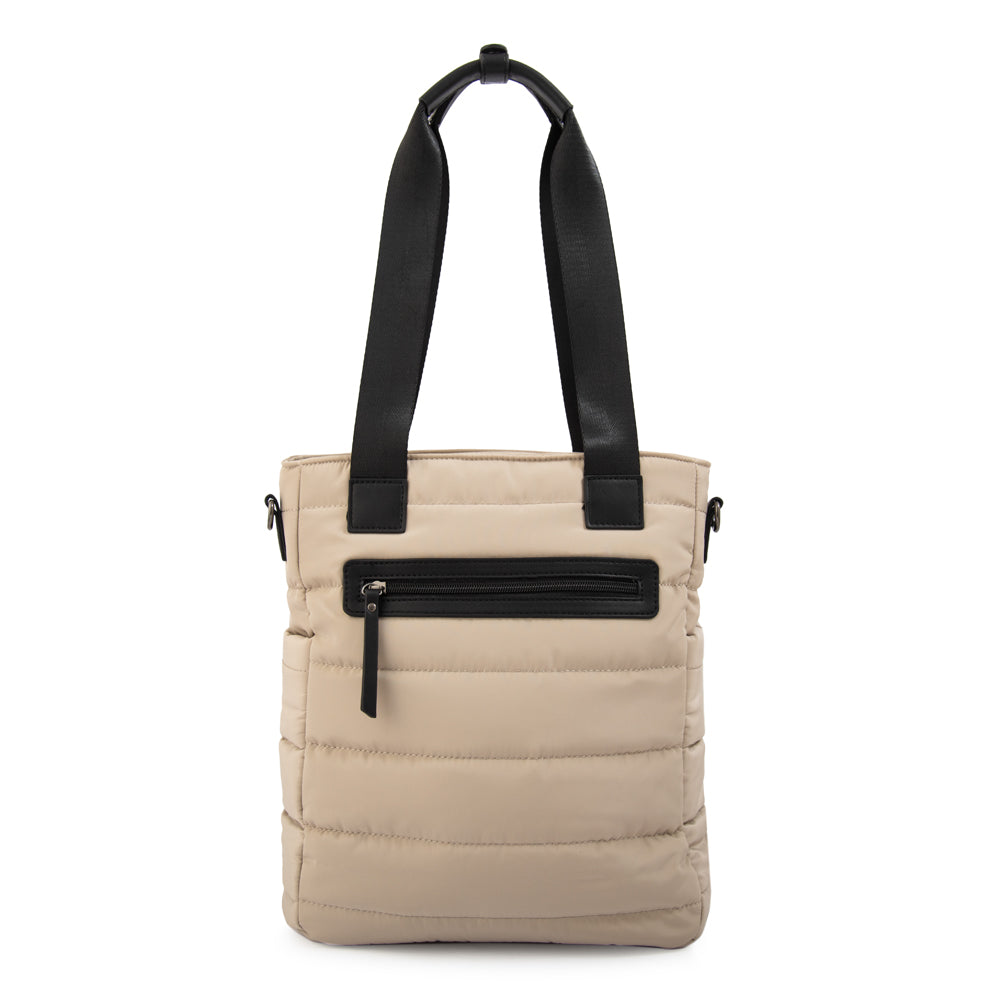 Cartera tote shopping tiana mediana beige