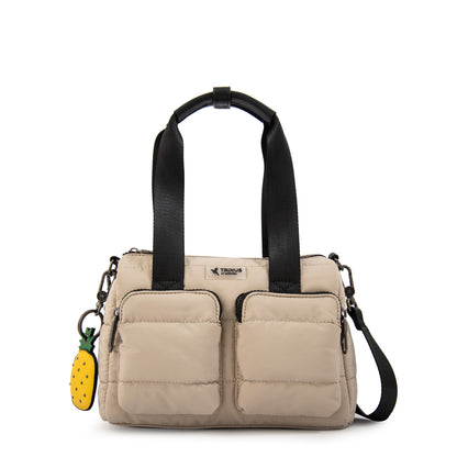 Cartera tote tiana pequeña beige