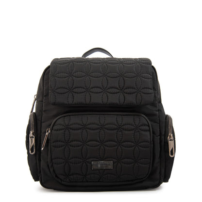 Mochila con tapa sahara pequeña negro