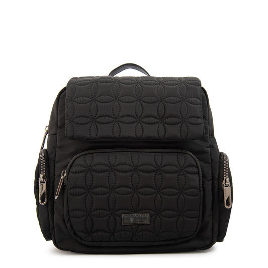 Mochila con tapa sahara pequeña negro