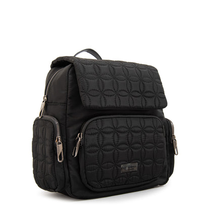 Mochila con tapa sahara pequeña negro