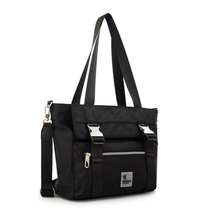 Cartera dos asas college grande negro