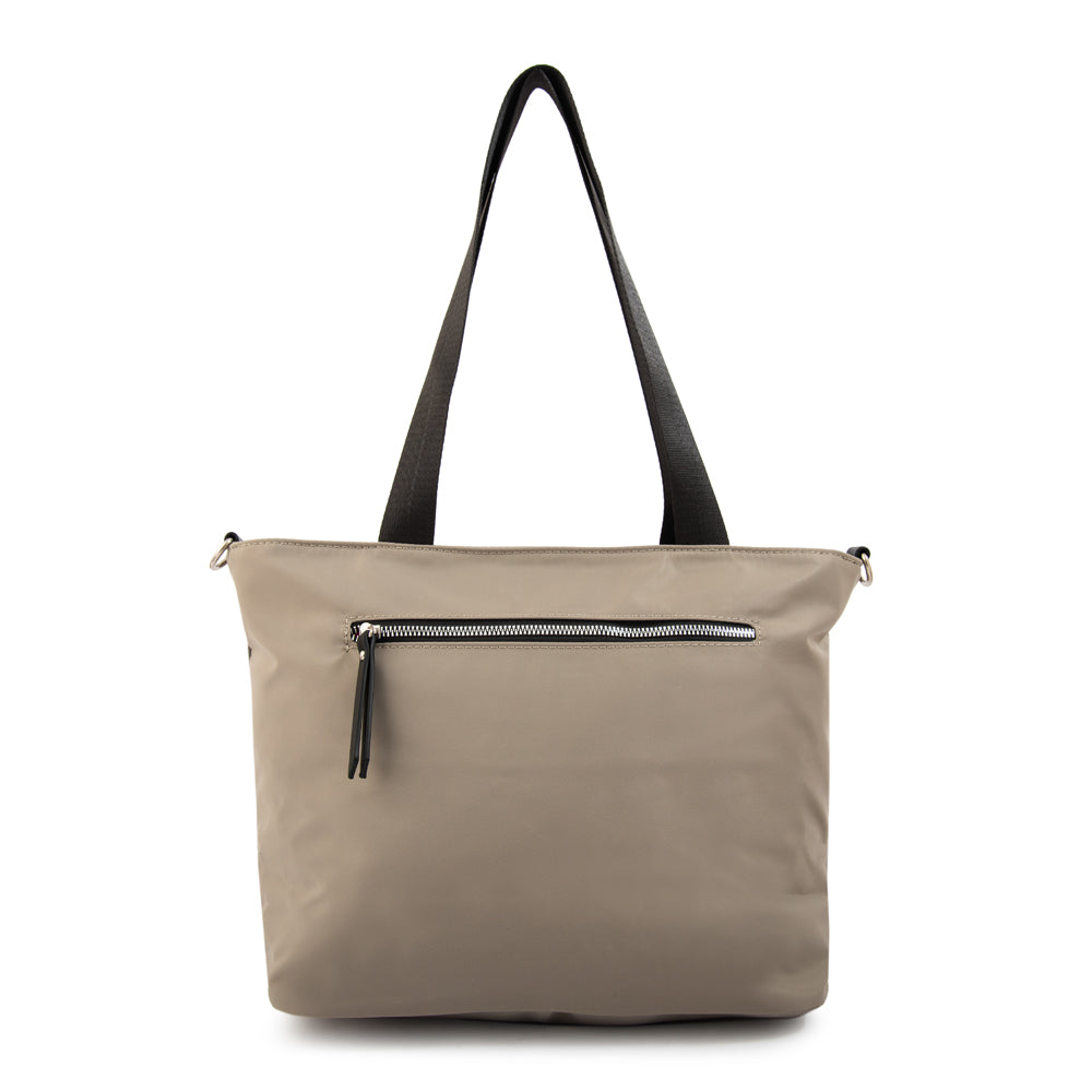 Cartera tote college grande taupe