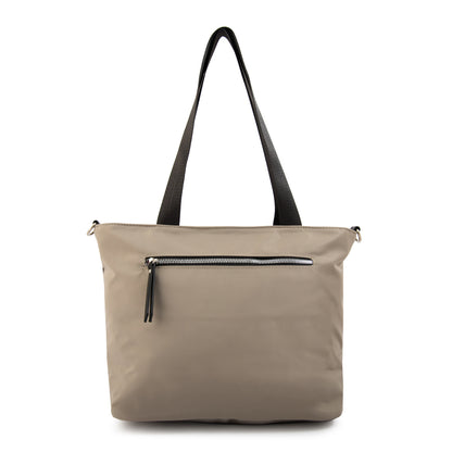 Cartera tote college grande taupe