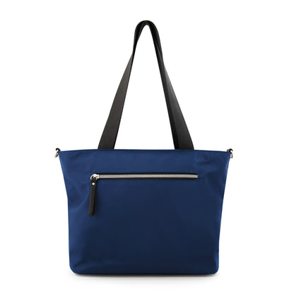 Cartera dos asas college grande azul