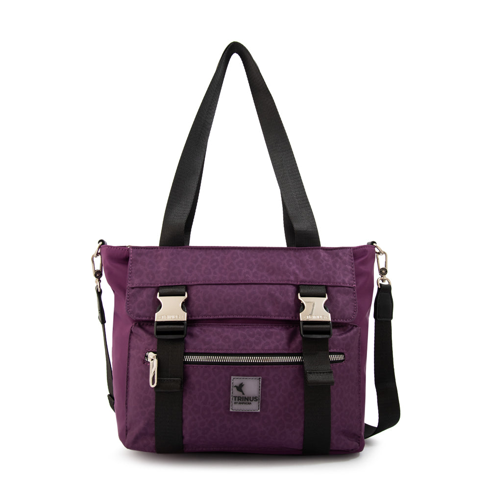 Cartera tote college grande morado