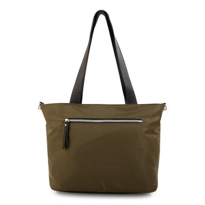 Cartera tote college grande verde oliva