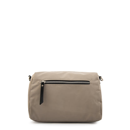 Cartera bandolera college pequeña taupe