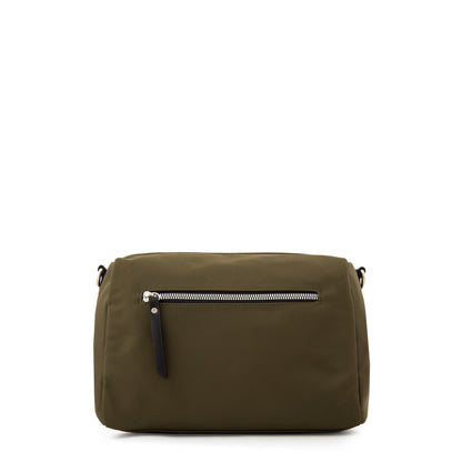 Cartera bandolera college pequeña verde oliva